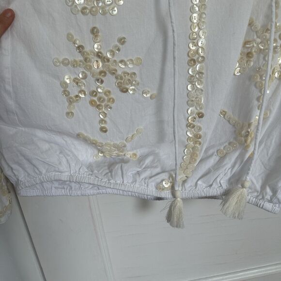 rose and rose honfluer Top mother of pearl Buttons Tassel Small - Picture 6 of 15